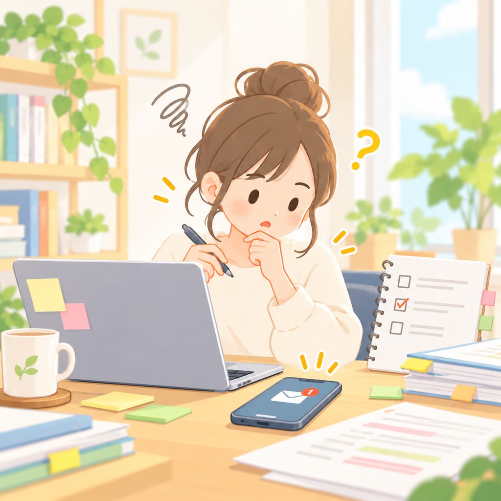 目の前の作業に集中しすぎると、ほかの仕事への切り替えが難しくなることがあります。